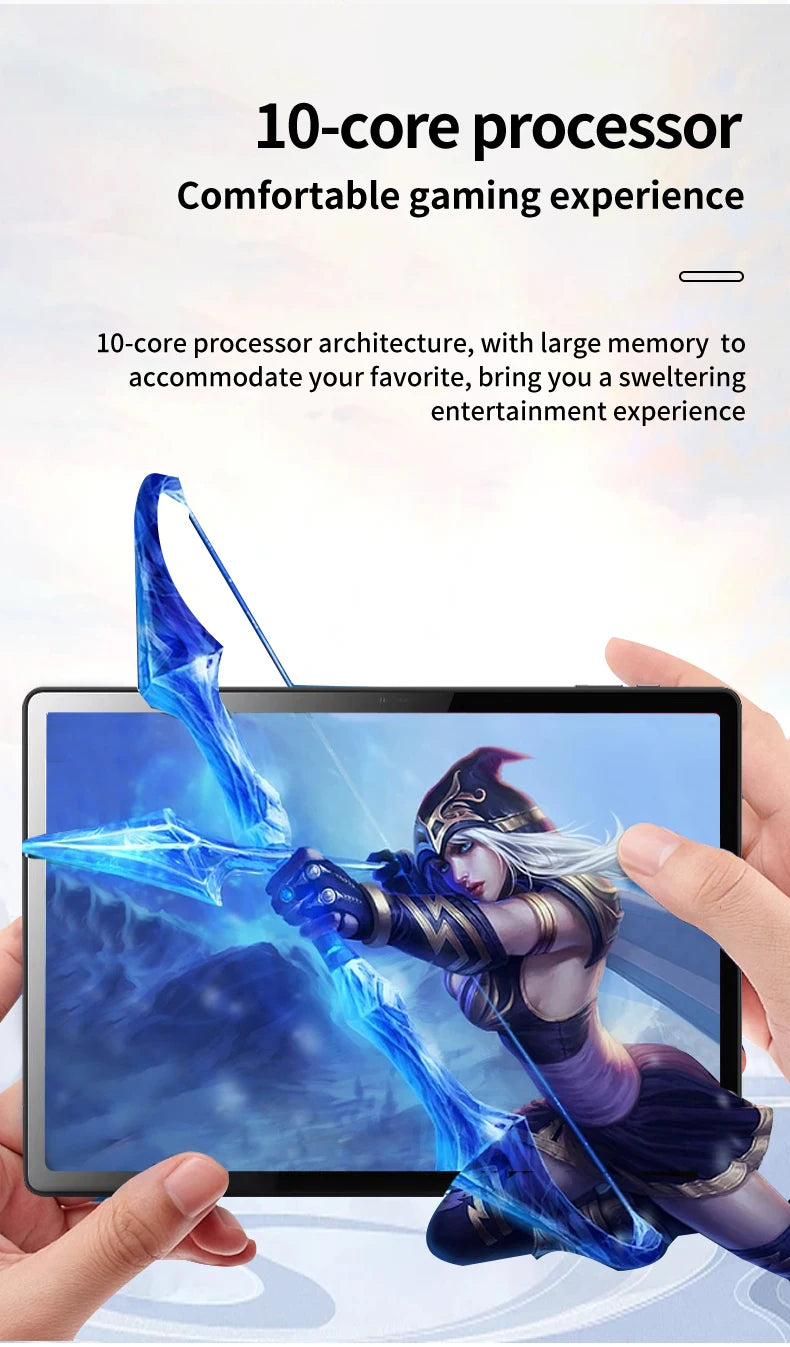 14 inch Tablet PC Android 14.0 Dual SIM Card 5G Call WIFI GPS Global Language Keyboard Google Store Netflix Watch Movies