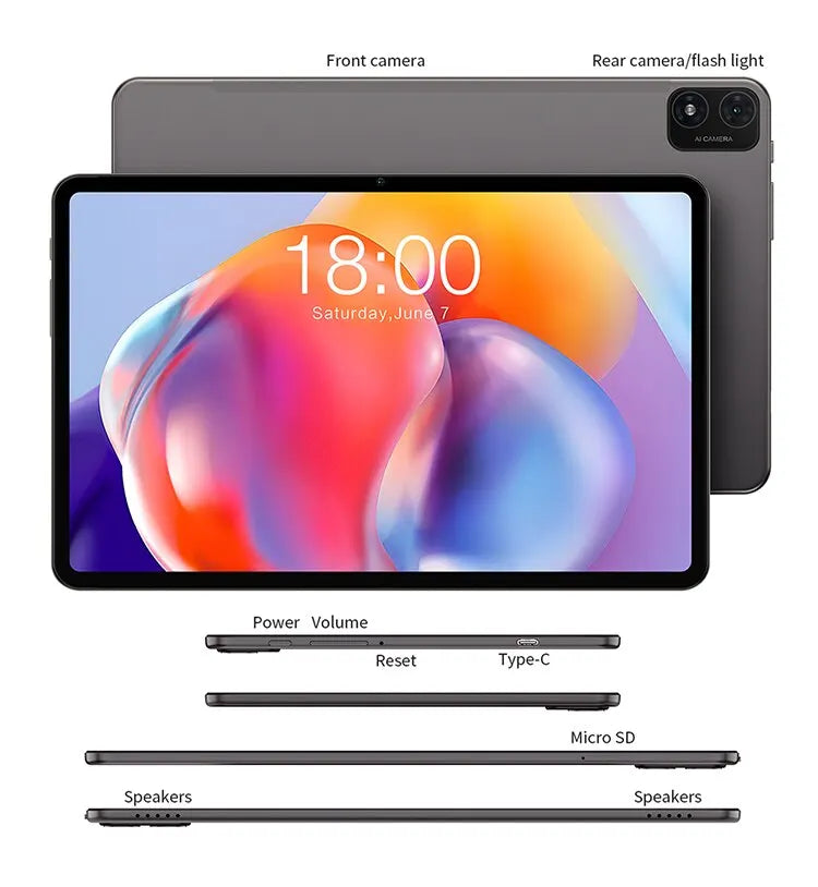 Teclast T40S 2024 Tablet (MTK8183 8-core 2.0GHz/16GB(8GB+8GB) RAM/128GB ROM/10.4 Inch 2000*1200iPS TDDI /WIFI5G/BT 5.0/6000mAh