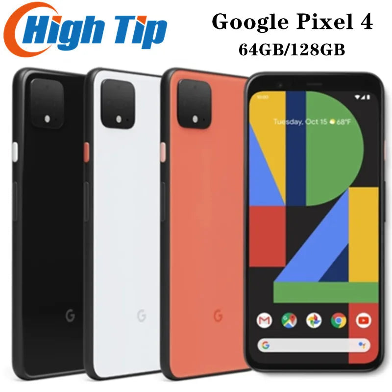 Google Pixel 4 4G Original LTE Mobile Phone 5.7" 6GB RAM 64GB/128GB ROM NFC CellPhone 12MP+16MP Octa Core Android SmartPhone