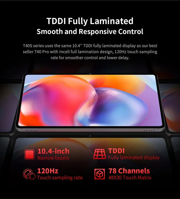 Teclast T40S 2024 Tablet (MTK8183 8-core 2.0GHz/16GB(8GB+8GB) RAM/128GB ROM/10.4 Inch 2000*1200iPS TDDI /WIFI5G/BT 5.0/6000mAh