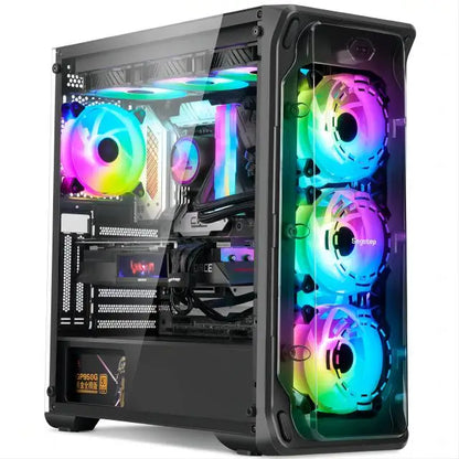 Aotesier New style desktop computer latest Intel Core i3 i5 i7 HD Graphics desktop computer support graphics card office gaming