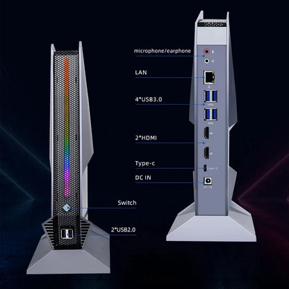 Topton Gaming Mini Computer Intel i9 13900H 12900H i7 13700H 12700H Nvidia RTX4060 3050 8G Desktop Gamer Mini PC Win11 Pro WiFi6