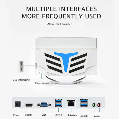 27 inch All In One Curved Screen desktop Intel i5/i7 Gamer Computer 16GB RAM SSD Full Set All In One PC Monoblock With Windows