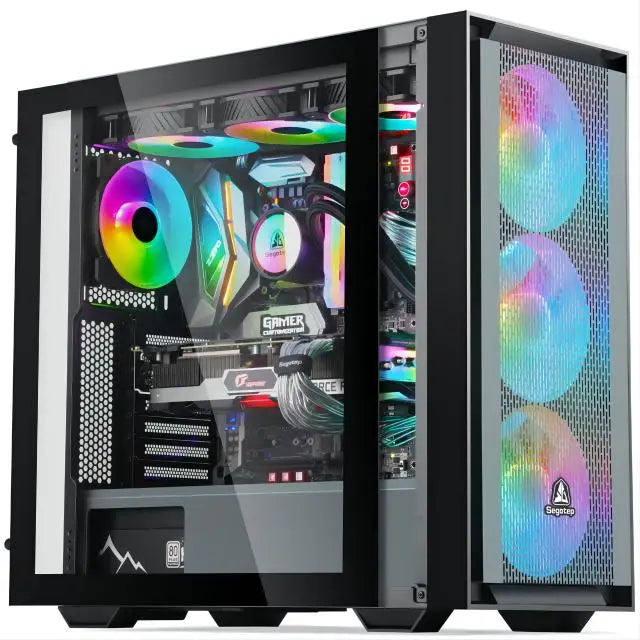 Aotesier New style desktop computer latest Intel Core i3 i5 i7 HD Graphics desktop computer support graphics card office gaming