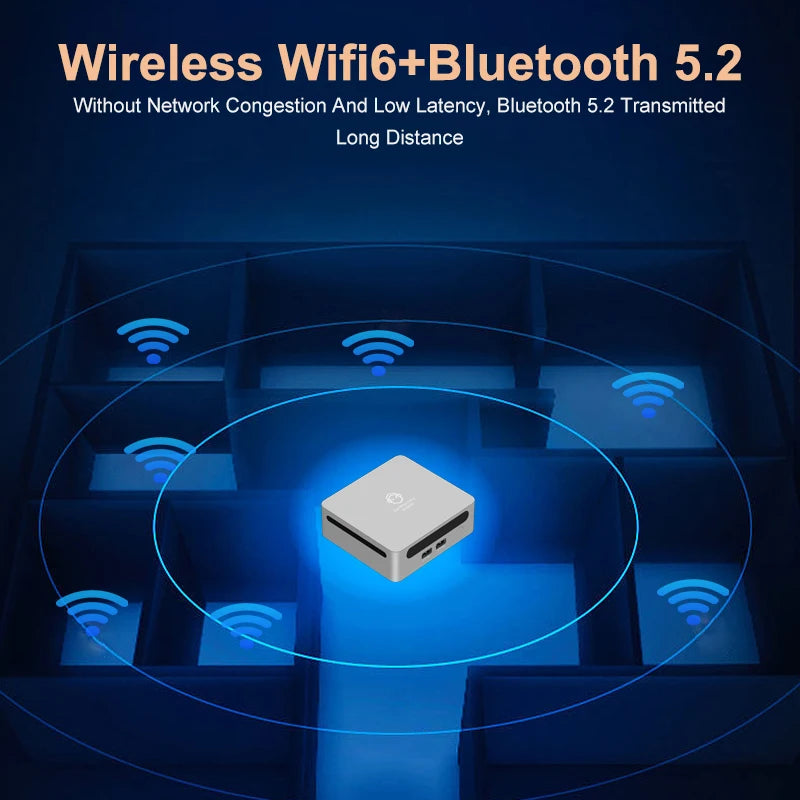 GenMachine New AMD Ryzen 7 5825U Windows 11 Pro MINI PC DDR4 16/32GB 256/512GB SSD WIFI6 RTL8852, BT5.2 Desktop Gaming Computer